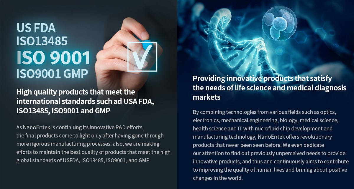 미국 FDA, ISO13485, ISO9001, GMP