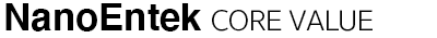 나노엔텍 핵심가치 - CORE VALUE